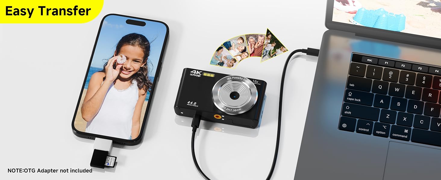 otg easy transfer 2000s digital camera