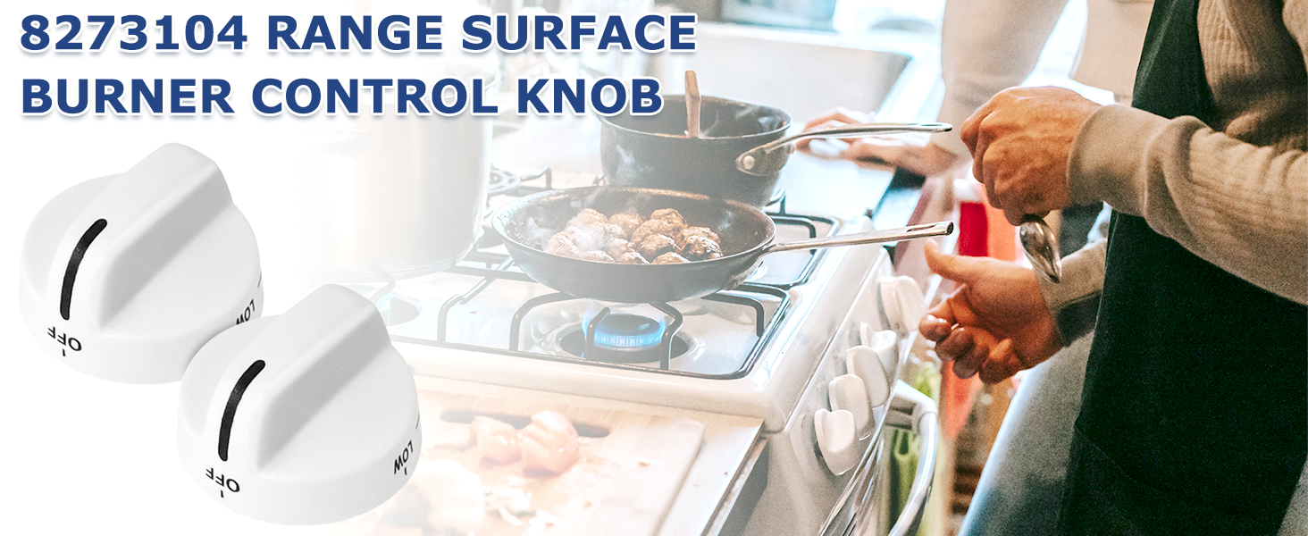TOMOON WP8273104 8273104 Surface Burner Control Knobs with