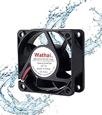 60mm fan 60mm 12V DC Cooling Fan - PANOMOUNTS CF6025 High Airflow 60mm 25mm 12V 2Pin Amp Fans for