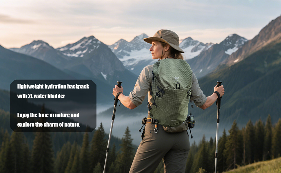 hiking bag with water bladder