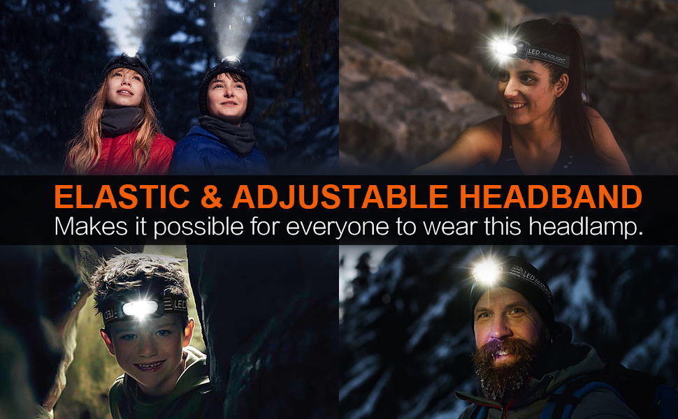 ELASTIC & ADJUSTABLE HEADBAND