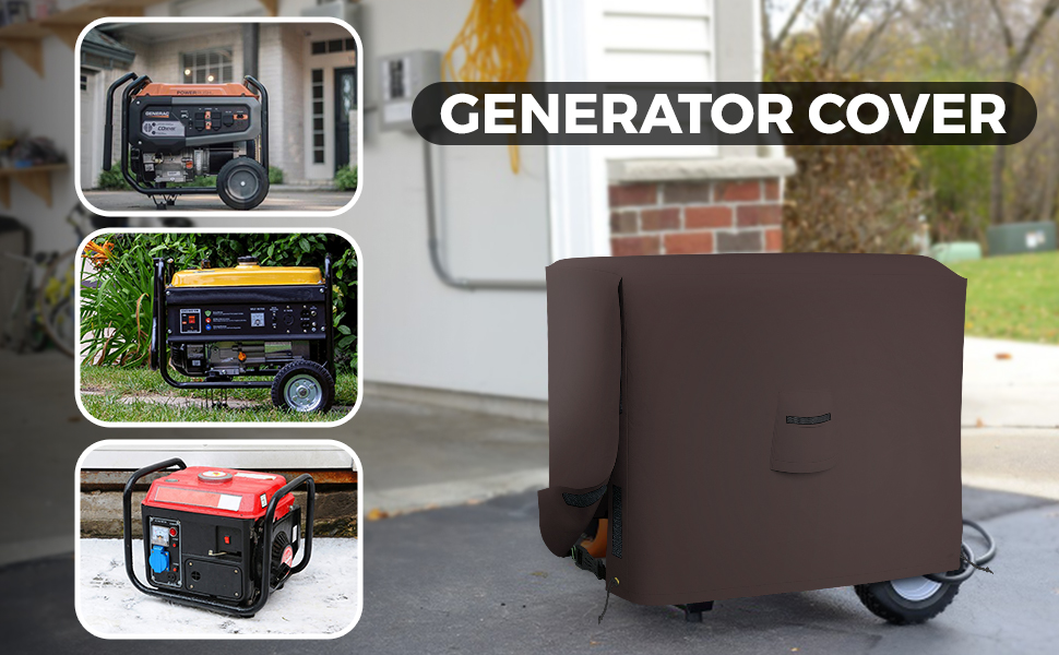 Covers & all Outdoor Generator Cover, 18 Oz Heavy Duty Waterproof UV