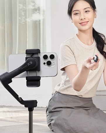 hohem X3 3軸スタビライザー 内蔵延長自撮りロッド 3色フィルライト Amazon.co.jp: hohem X3 スマホ ジンバル iphone用 3軸