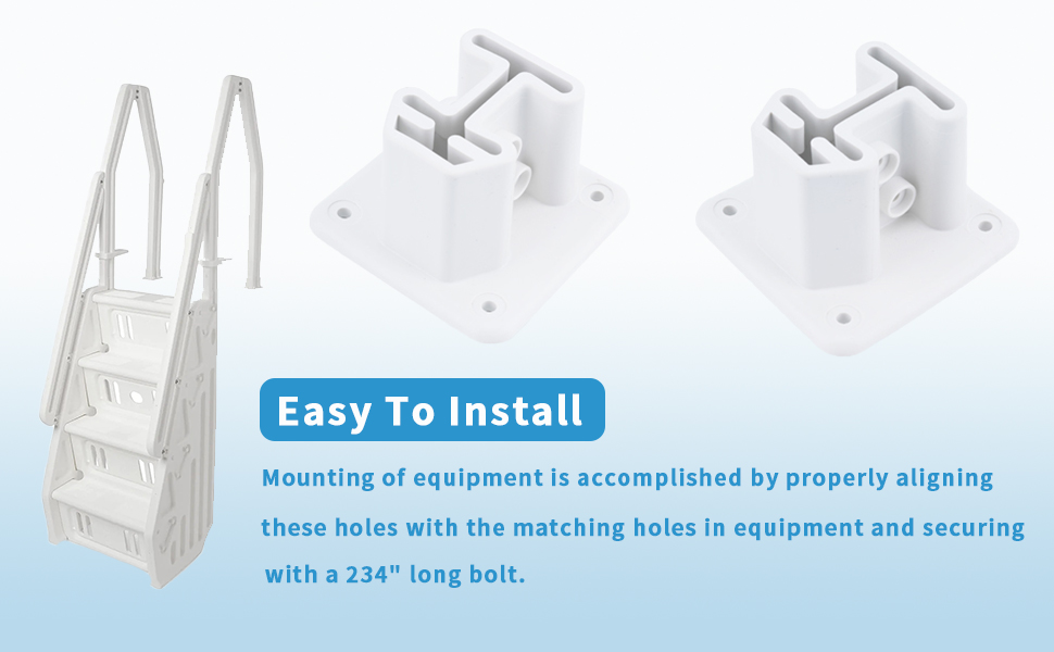 Pool Ladder Flanges for Heavy Duty Resin inPool above