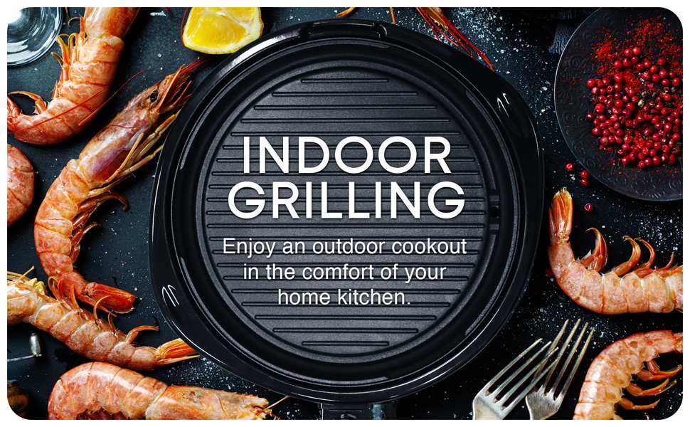 Elite Gourmet EMG980B MaxiMatic 14Inch Electric Indoor Grill, Black