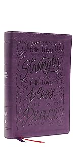 NKJV Giant Print center column black leathersoft