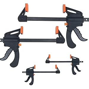 Amazon | Socpuro クイックバークランプ F型 クランプ 4本セット