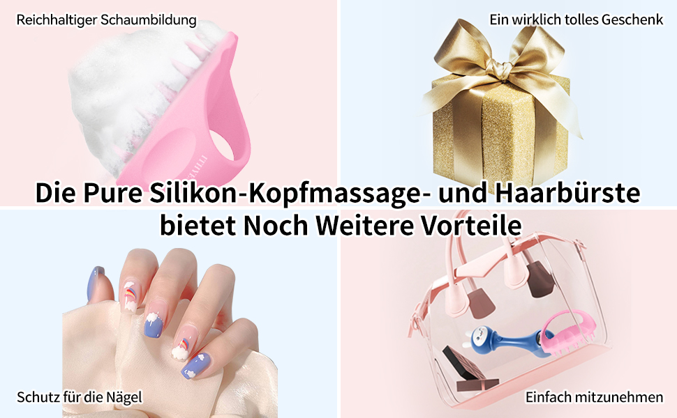 haarmassage kopf massagebürste kopfhaut massage hair massager scalp kopfmassage spinne