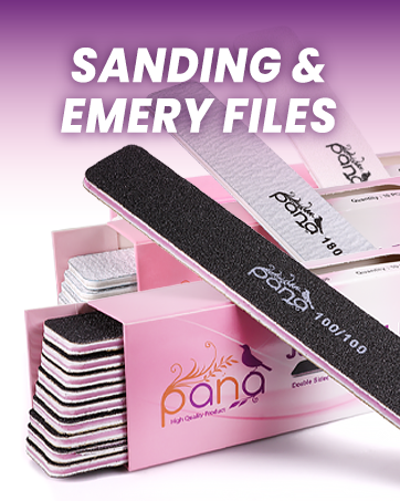 PANA emery nail files and sanding bands