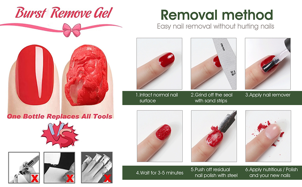 magical The gel nail varnish remover for nail is made of natural ingredients, it is harmless