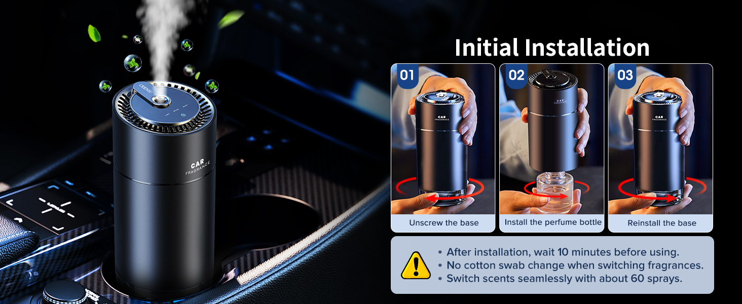 Ceeniu Smart Car Air Fresheners, New Enjoy By Atomization, Auto On/Off