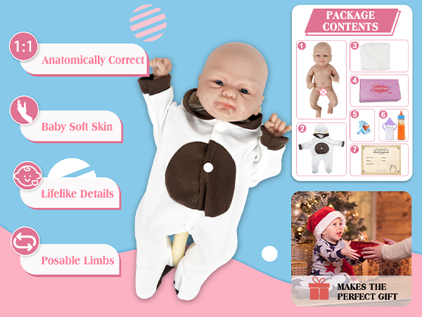 full silicone baby doll