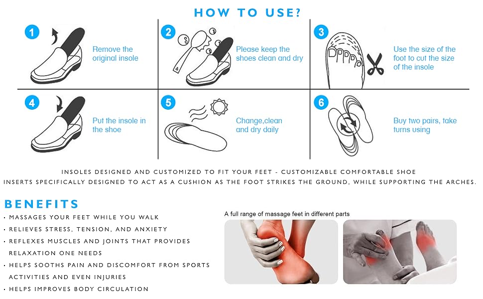 Magnetic Foot Acupressure Insoles