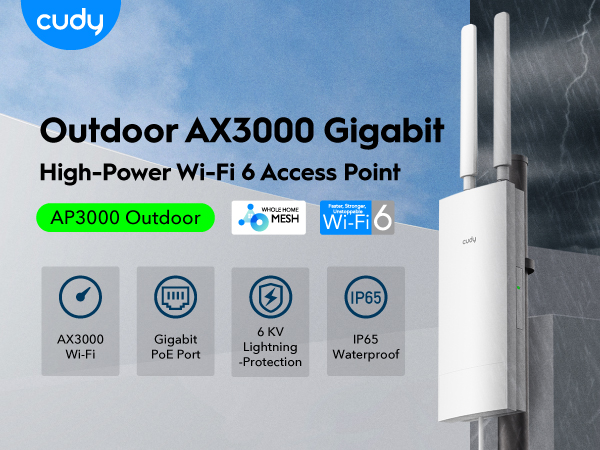 アドヴァンス  3箱  stacy様 Amazon.com: Cudy Outdoor AX3000 High Power WiFi 6 Access