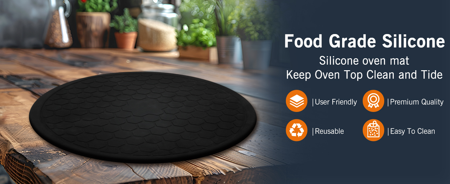 18.9" Oven Mat for Solo Stove Pi Prime Pizza Oven,Reusable