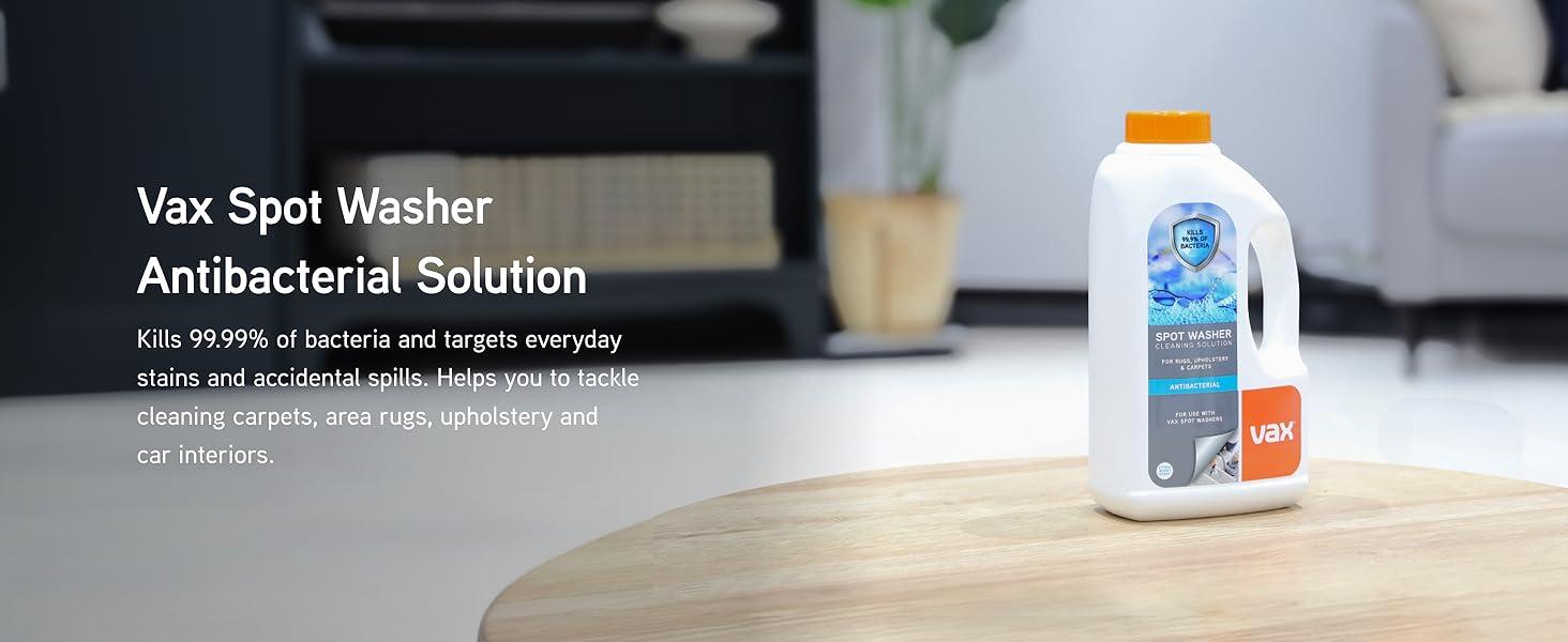 Vax 19142409 SpotWash Antibacterial Solution1L Spot Washer Solution