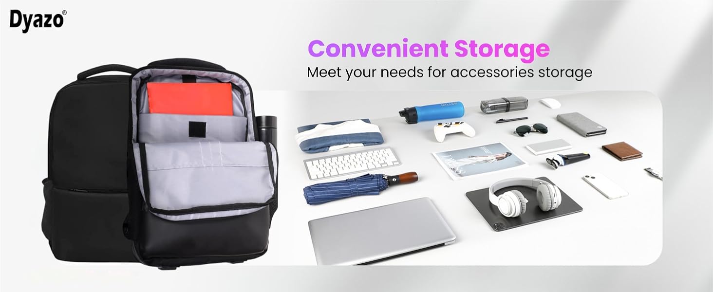 Dyazo 30 L Slim Business Laptop Backpack Casual Design Water Resistant Backpack for laptops for 15.6 inch laptop (Black) 41 15.6 inch Laptop bag-Black