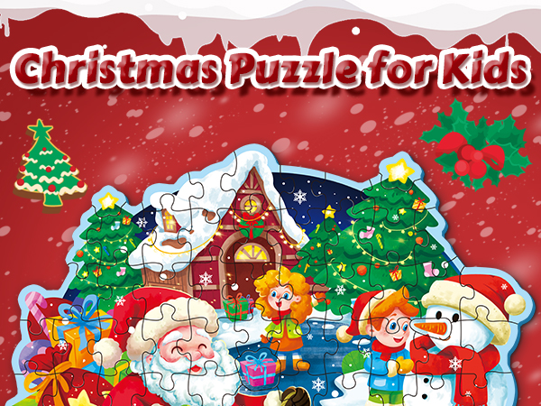 Amazon.com: Christmas Floor Puzzle for Kids Ages 3-5 & 4-8