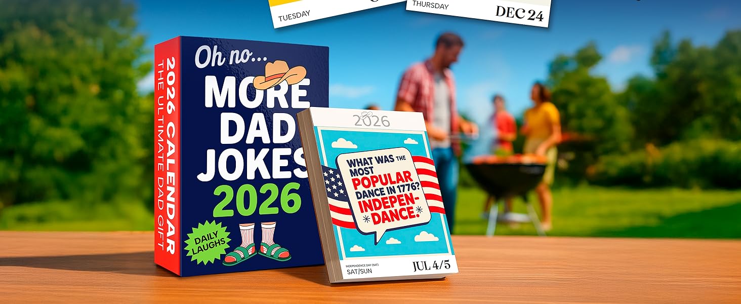 RYVE Dad Joke Desk Calendar 2026 - Funny Gifts for Dad Page a Day Desk Calendar