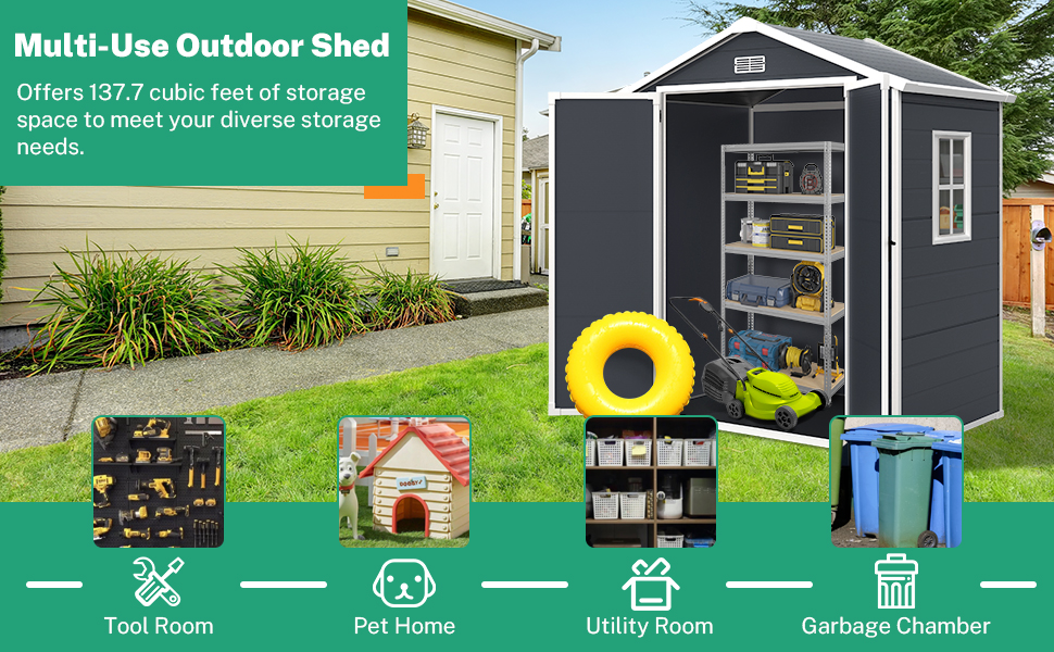 outdoor tool shed