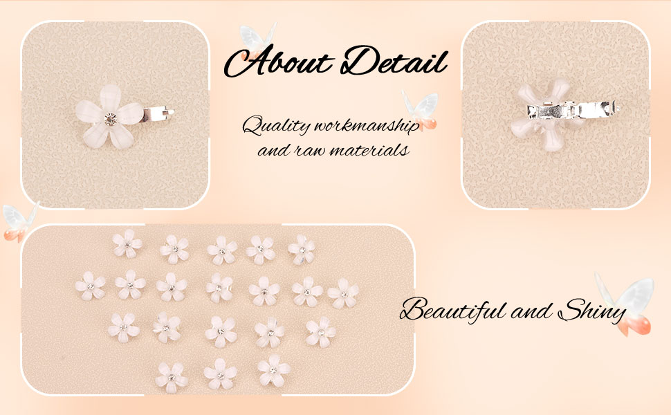 small flower hair clips