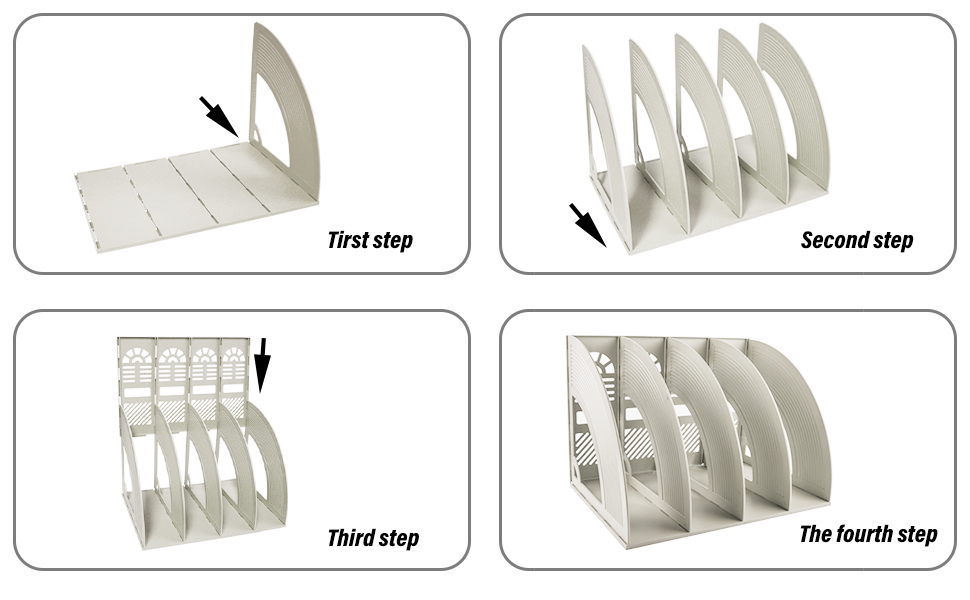 assemble file holder rack