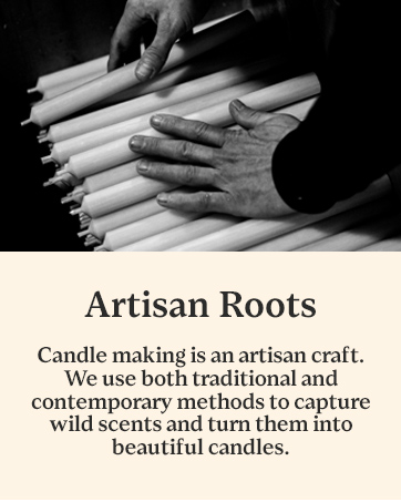 Hands arranging a bundle of white, cylindrical candles. The image is in black and white, emphasizing the texture and shape of the candles.