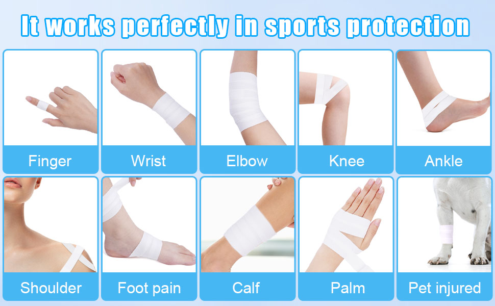 ACWOO Zinc Oxide Tape, 6PCS 2.3cm*5m Rolls Micropore Surgical Tape