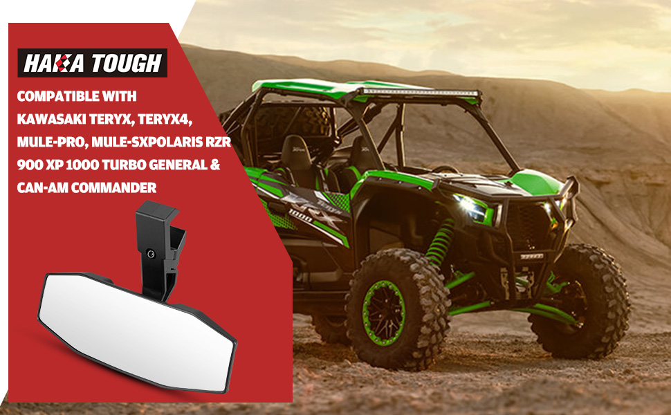 HAKA TOUGH Rear View Mirror for Kawasaki Teryx KRX 1000