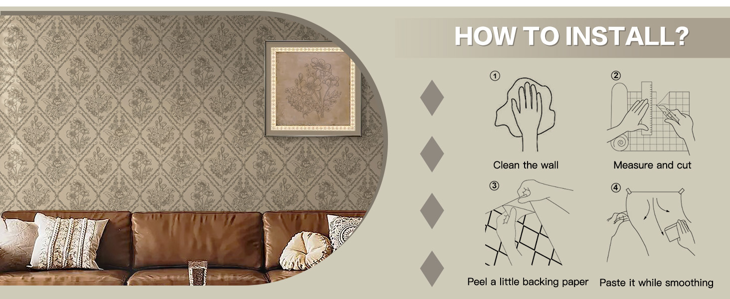 vintage peel and stick wallpaper12