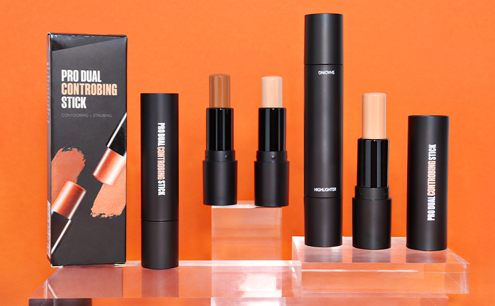4 Colors Face Cream Contour Contouring Bronzer Concealer Stick