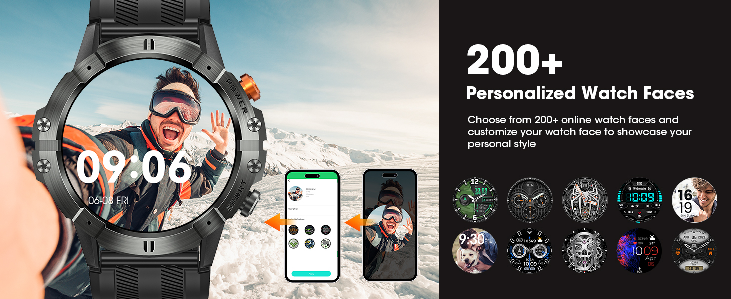 200+ Personalized Watch Faces