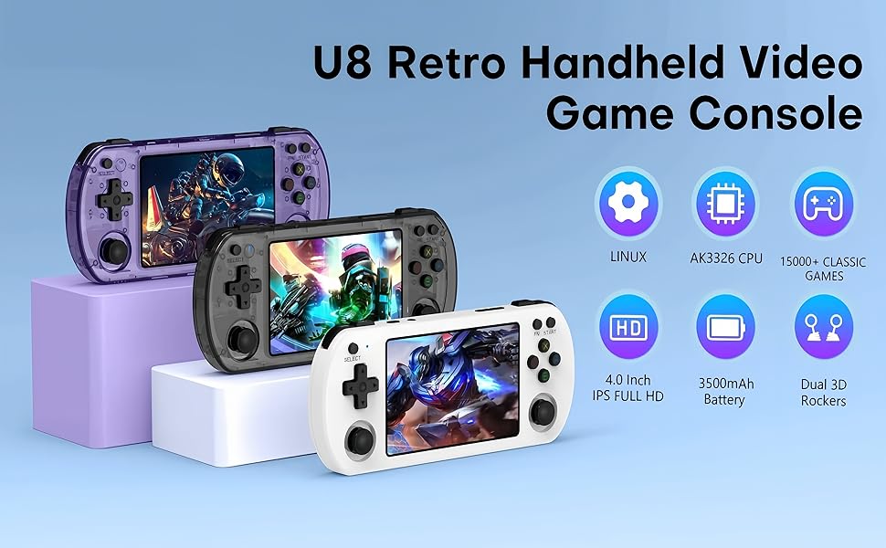 U8 Retro Handheld Game Console