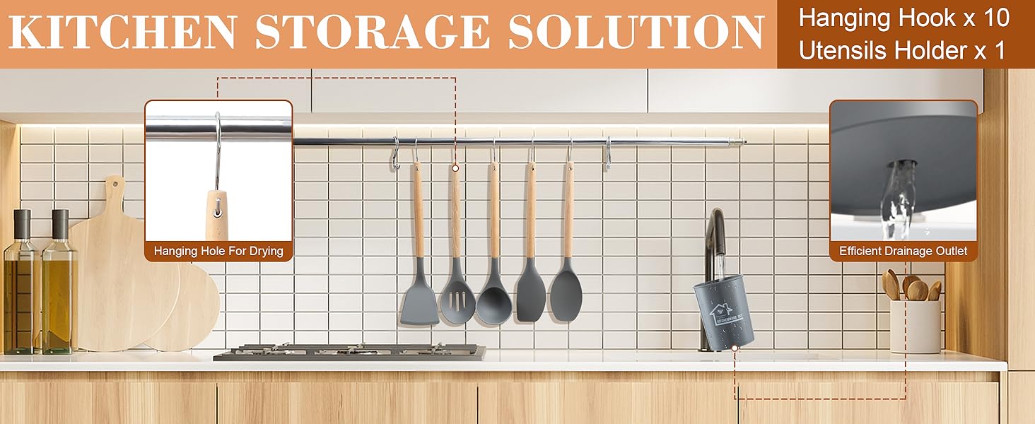 kitchen utensils set、cooking utensils set、kitchen utensils、silicone cooking utensils set