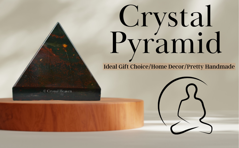 Bloodstone Crystal Pyramid