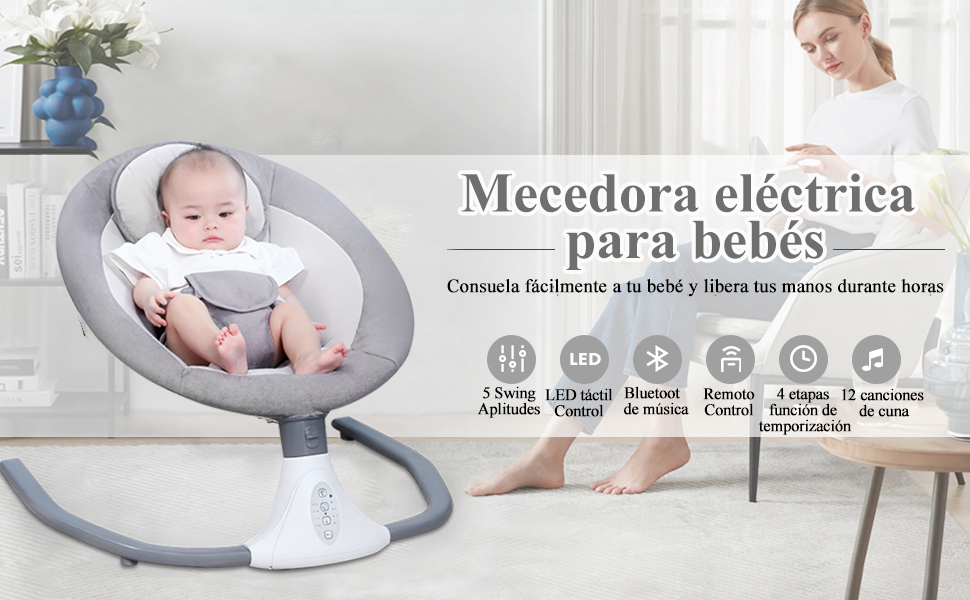 Cuna eléctrica para bebé