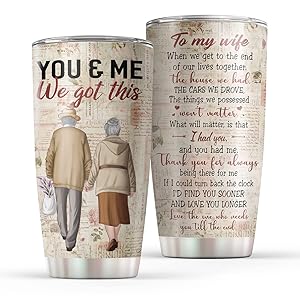 you and me wife couple tumbler