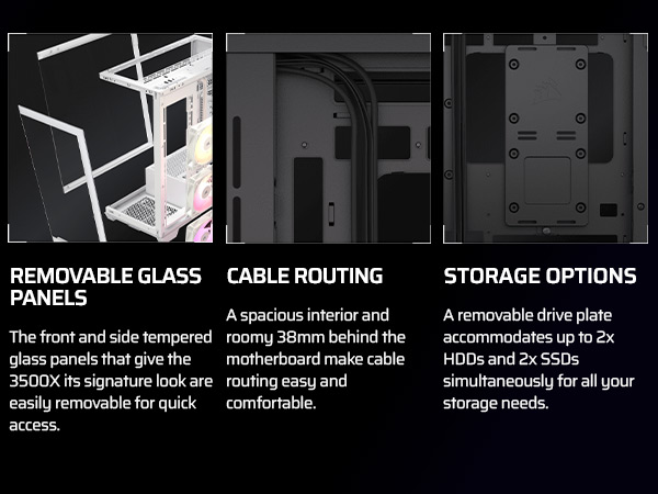 mid-tower pc case, glass pc case, tempered glass pc case, pc build case