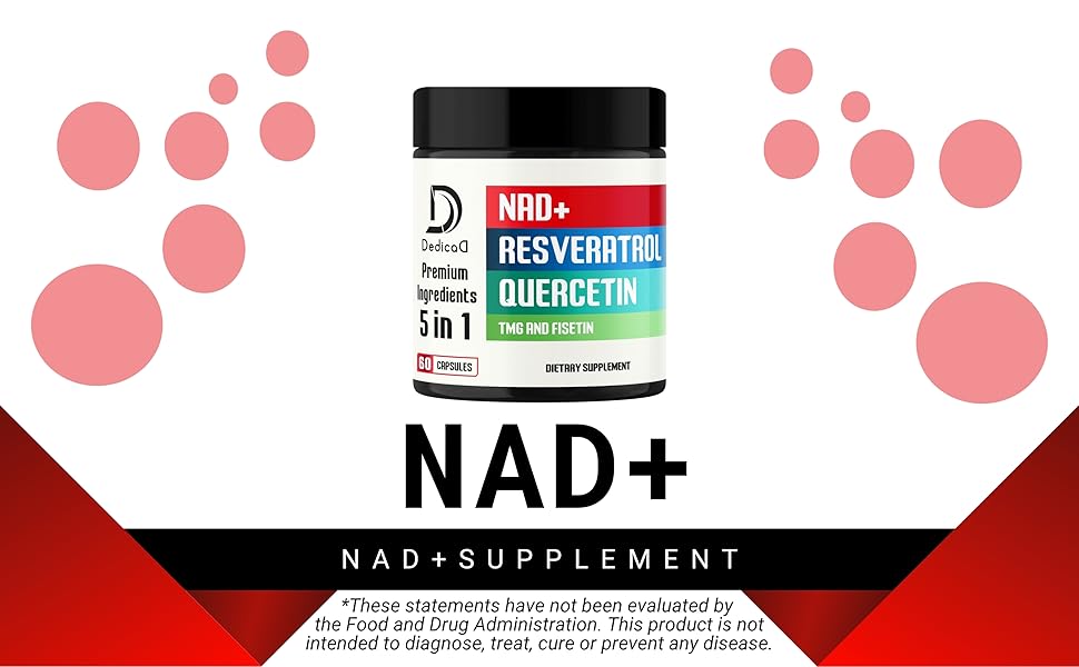 De158. Dedicad - NAD Supplement - 500mg - 60caps