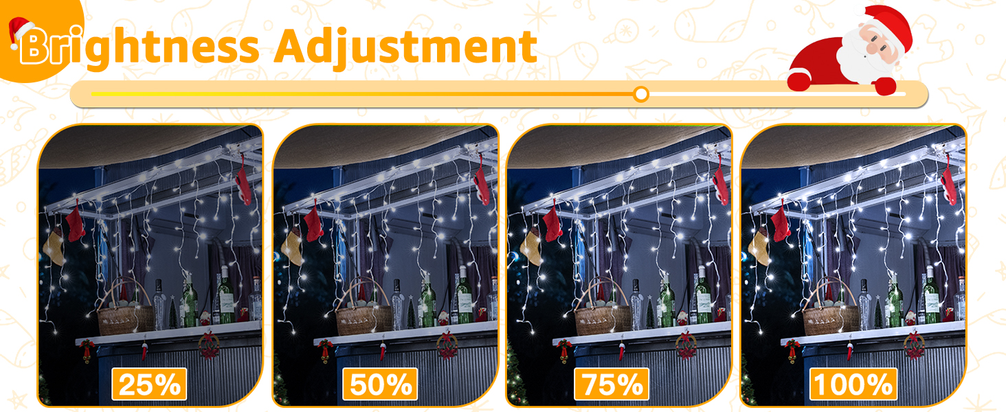 icicle lights outdoor