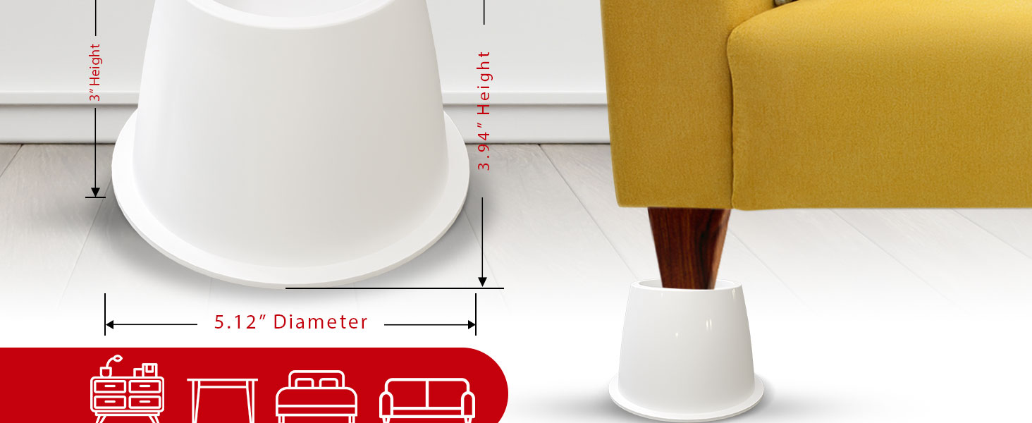 Furniture Riser Round