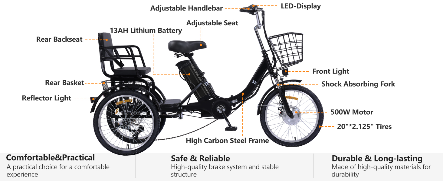 triciclo elctrico para adultos