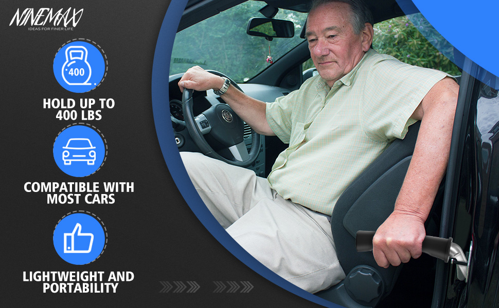 NINEMAX Car Door Assist Handle or Elderly Car Transfer