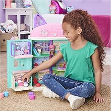 Gabbys Dollhouse Gabby et la maison magique figurines accessoires maison gabby chat maison de poupee