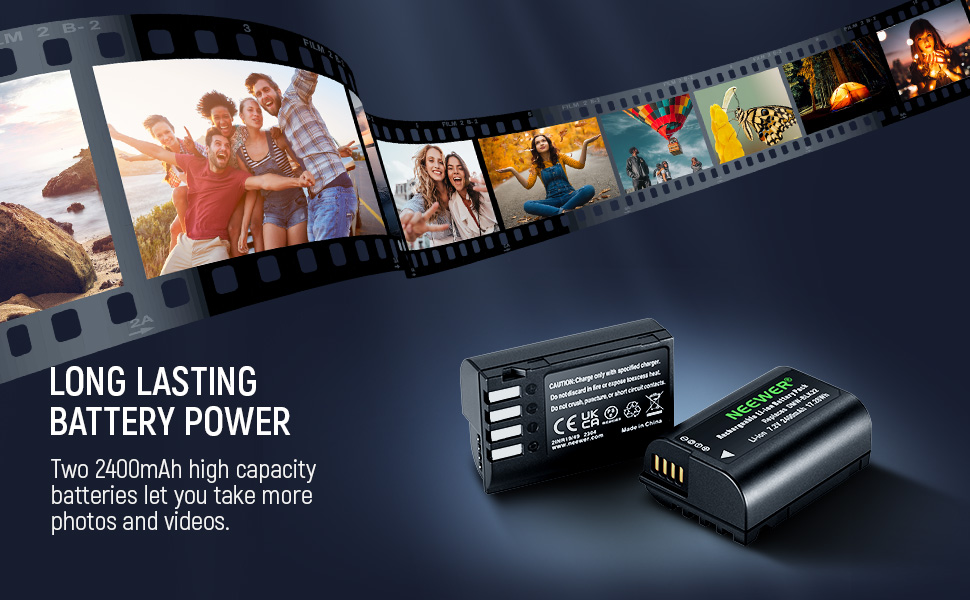 Kit de 2 baterías DMW-BLK22 con cargador doble – Neewer 18 34 ES