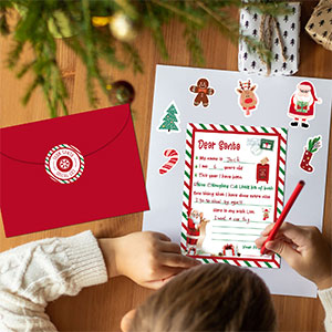 Amazon.com : KOFECIT Letter To Santa Kit 8 Sets - 5x 7”Fill