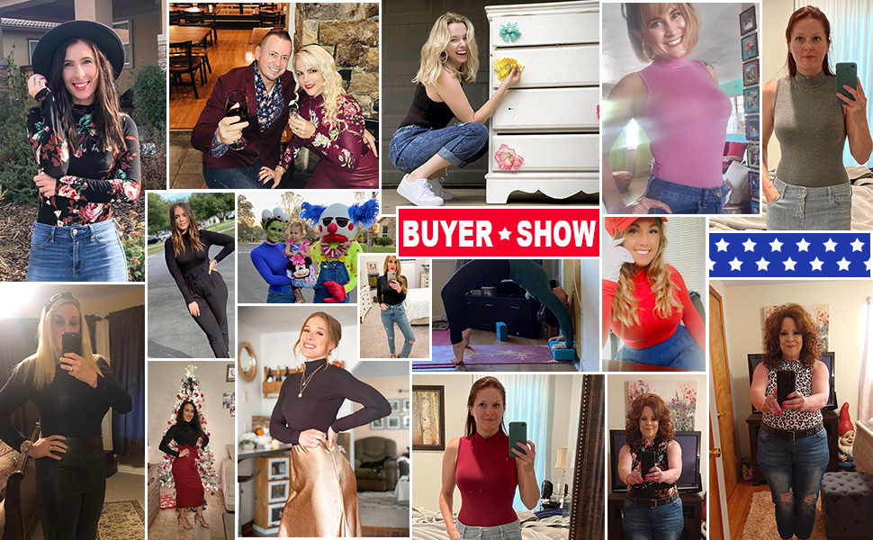 LAOLASI Womens Turtleneck high neck Sleeveless Slim Fit Casual Sexy Basic Extender Bodysuit