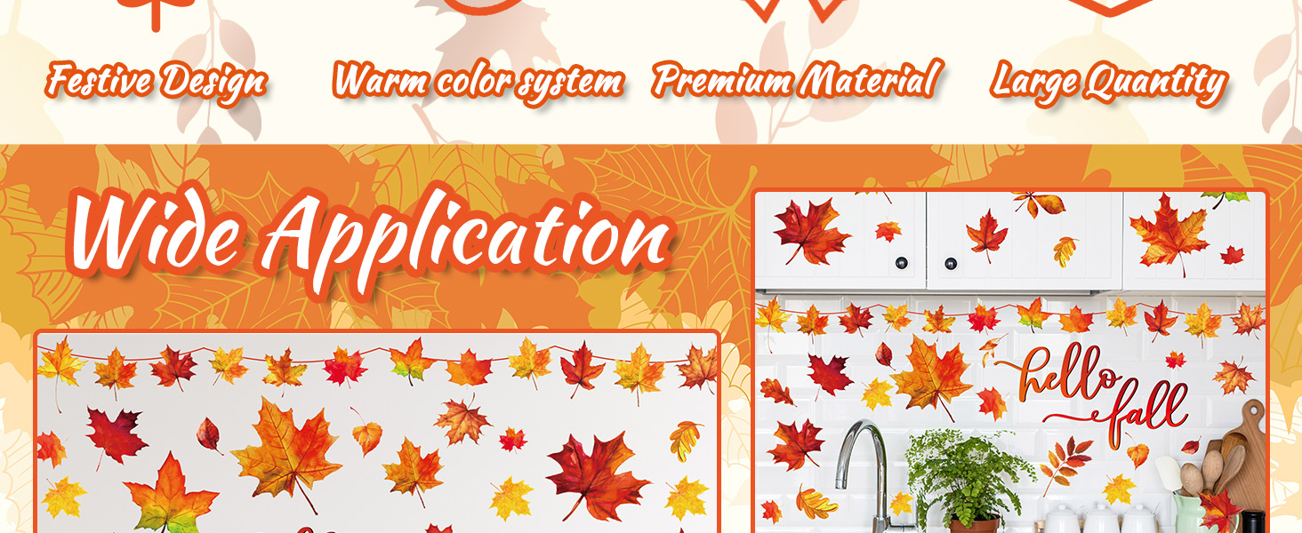 Fall Wall Decor Stickers