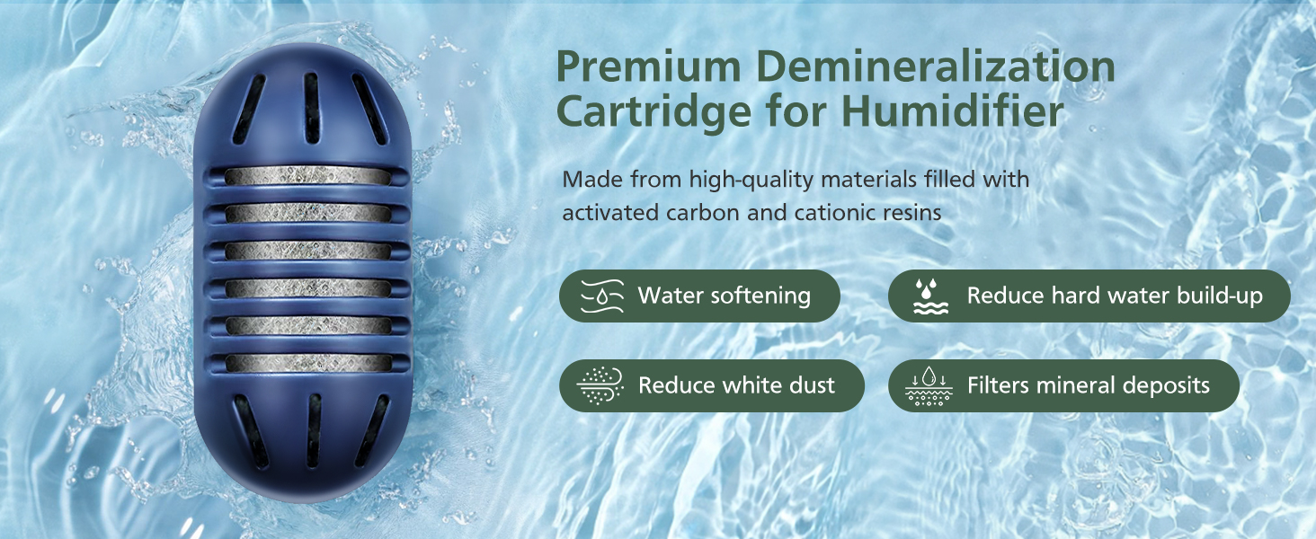Demineralization Cartridge for HoMedics Ultrasonic