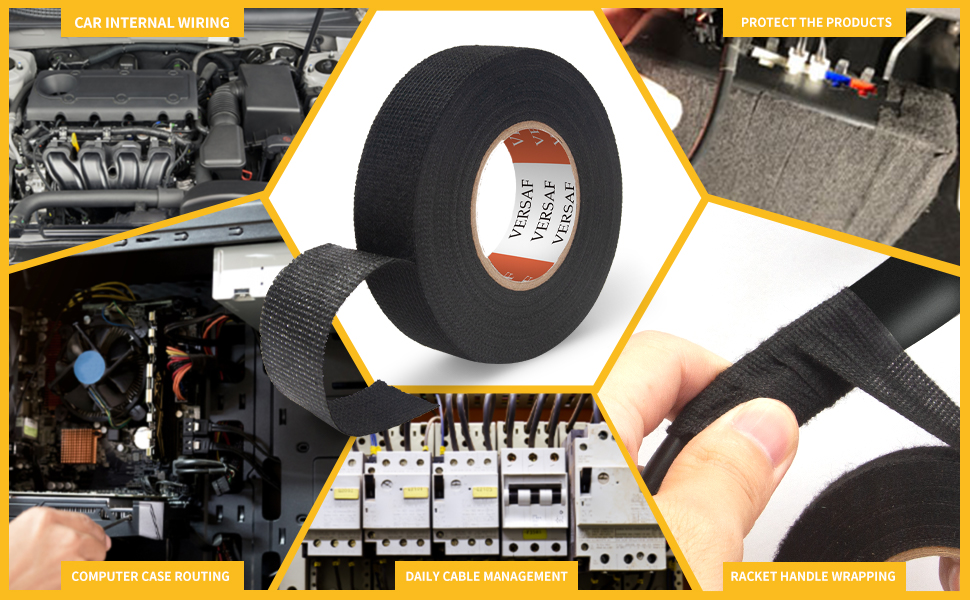 VERSAF Wire Harness Automotive Cloth Tape Adhesive Strong Abrasion